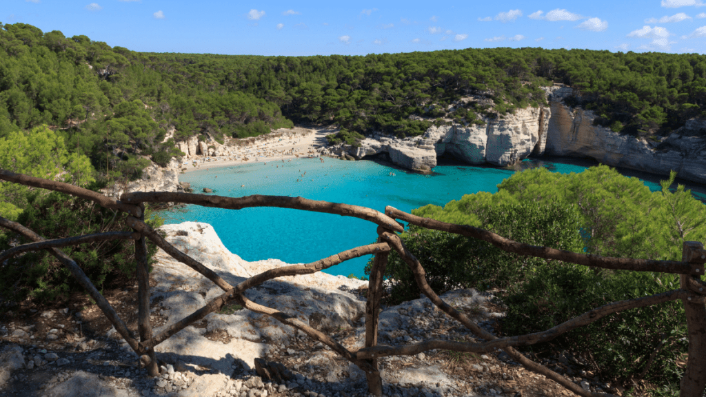 Panoramic view of Cala Mitjana