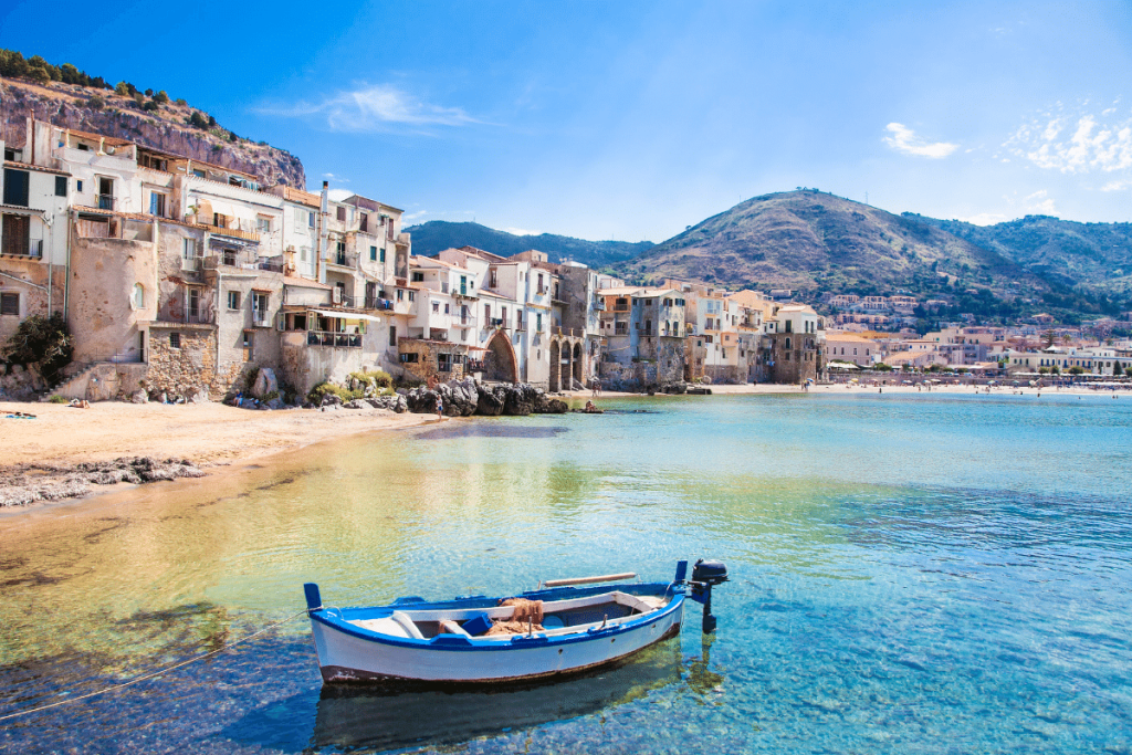 Small boat on the water
