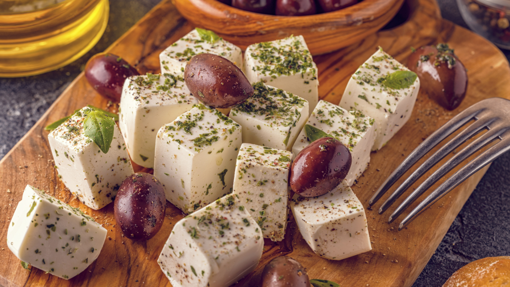 Cheese and olives