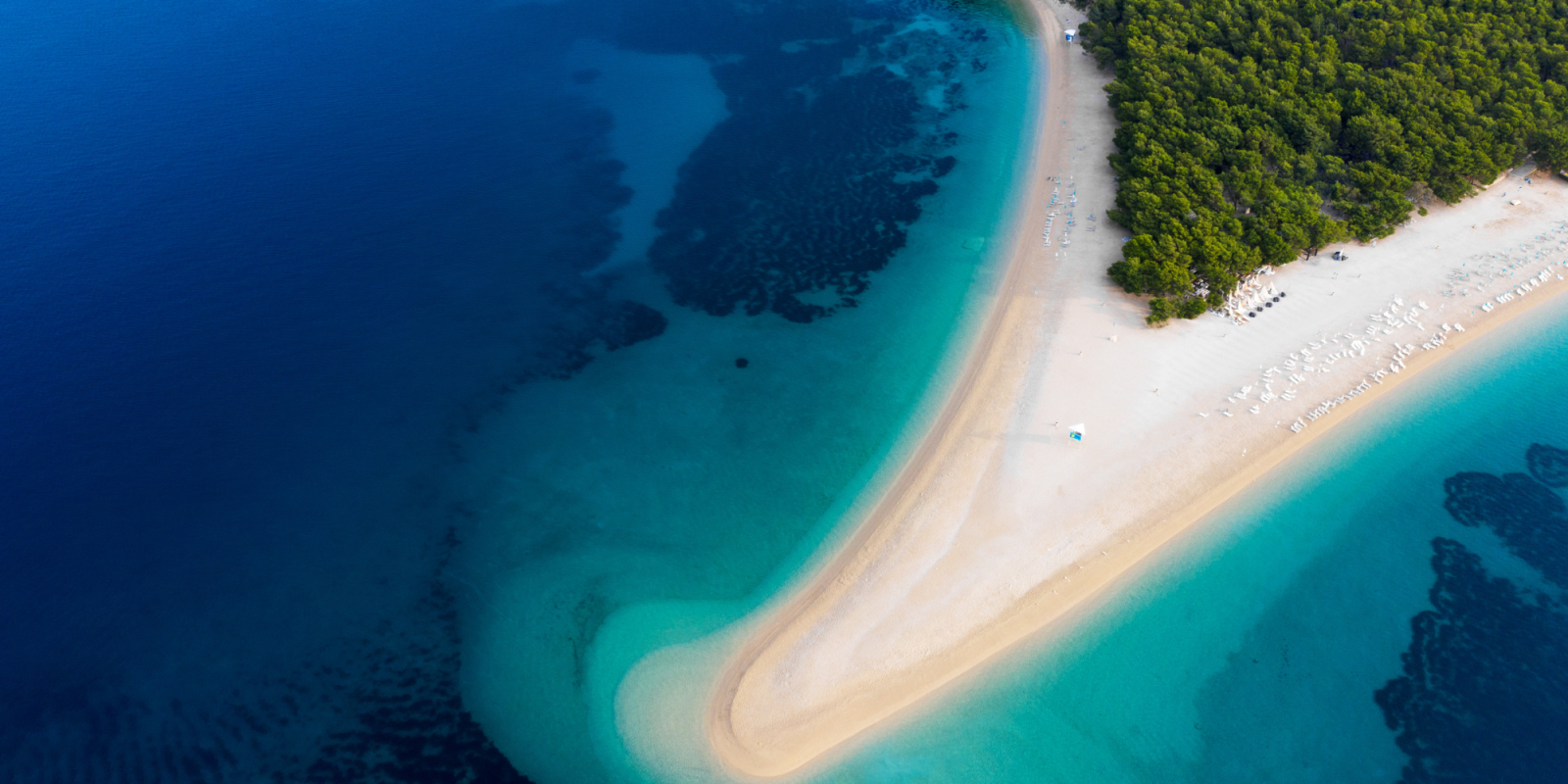 Bol croatia beach airshot